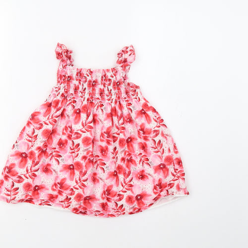 Penelope Mack Baby Red Floral  Fit & Flare  Size 18 Months