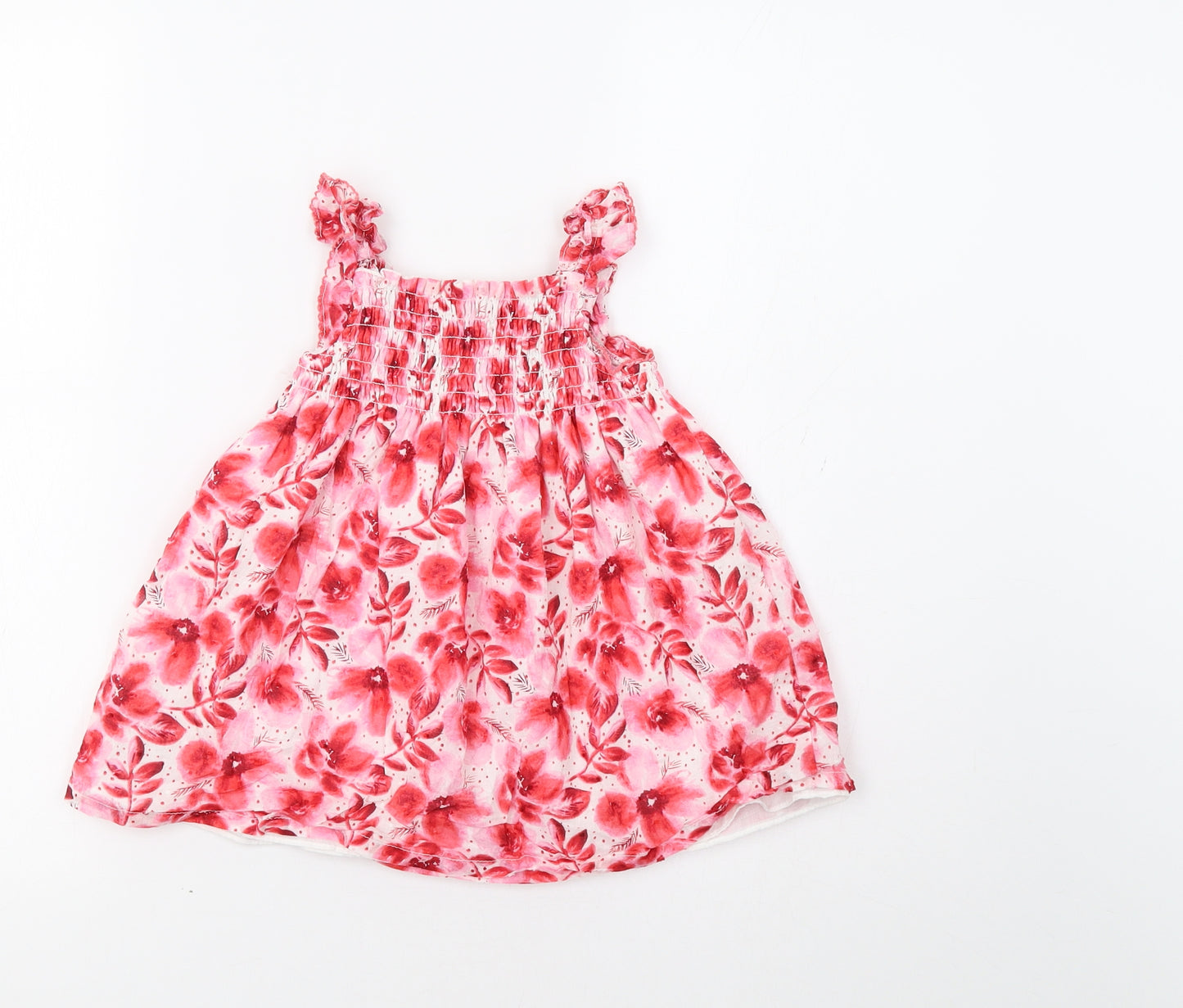 Penelope Mack Baby Red Floral  Fit & Flare  Size 18 Months