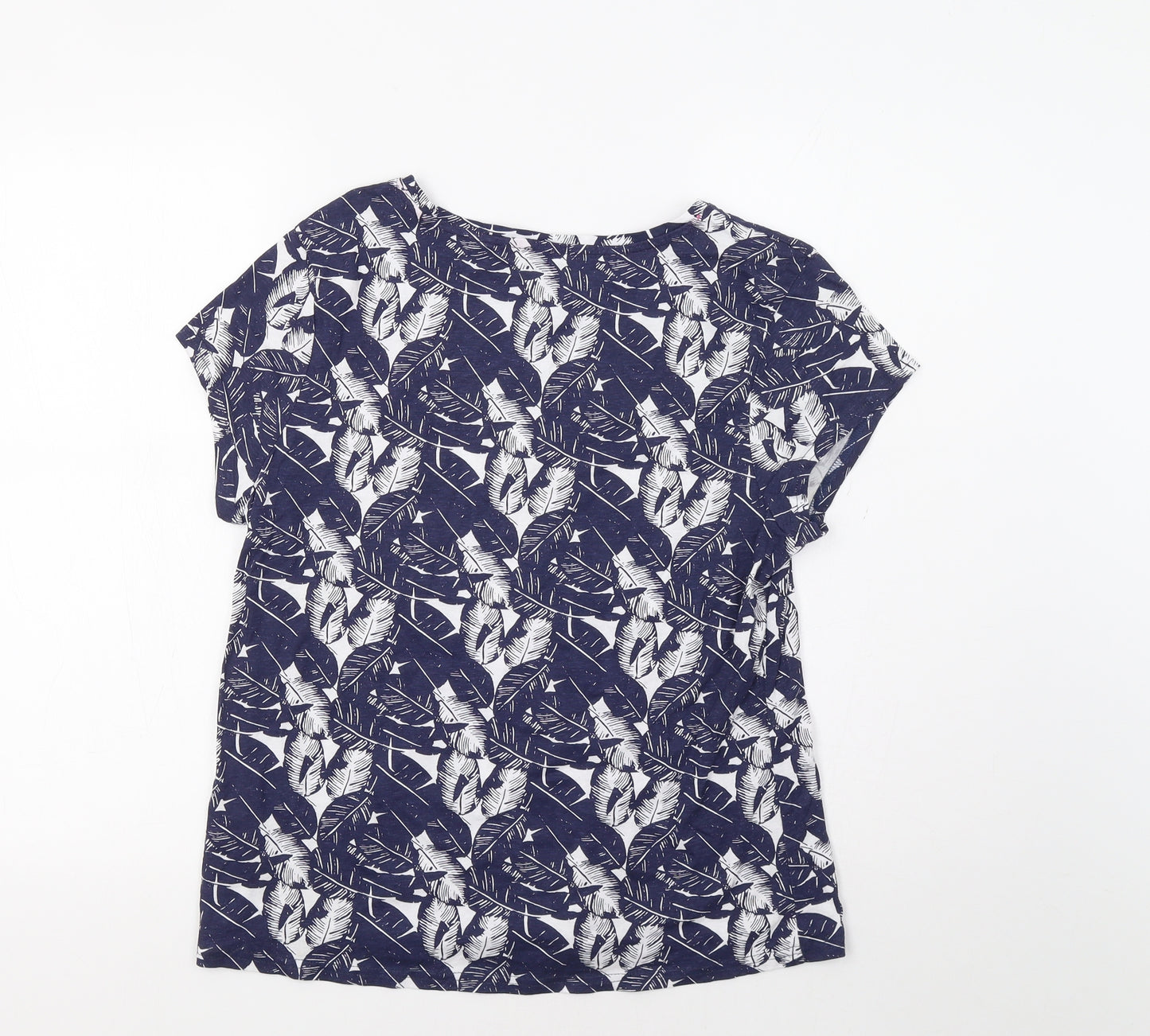Pep&Co Womens Blue Floral  Basic T-Shirt Size 16