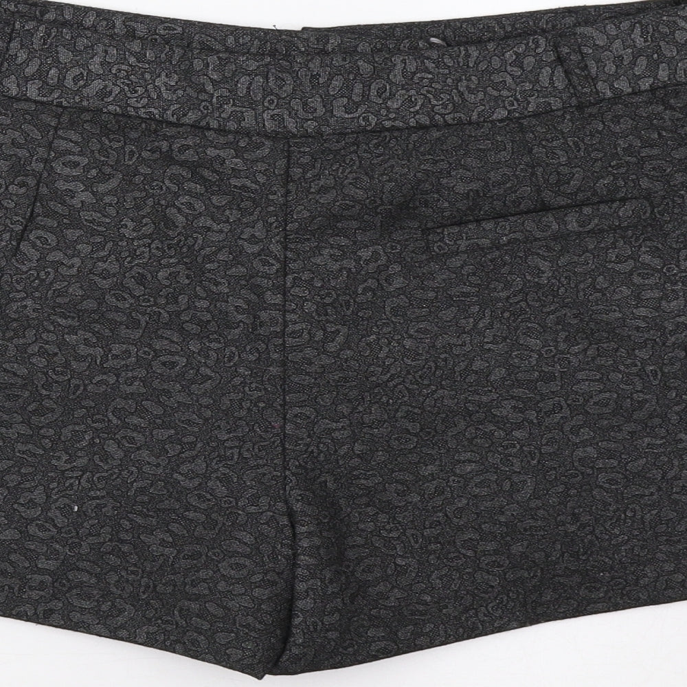 Primark Womens Grey Animal Print  Chino Shorts Size 12