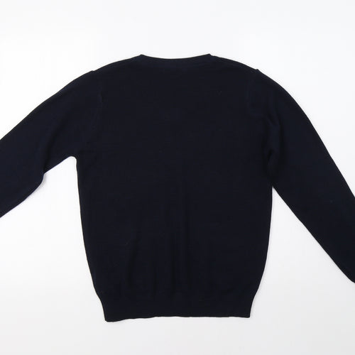 M&S Boys Blue   Pullover Jumper Size 13-14 Years