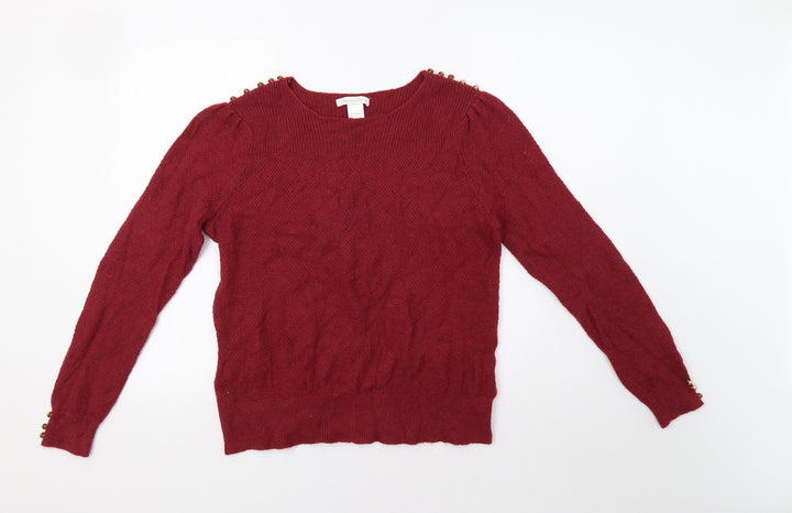 La Redoute Womens Red Pullover Jumper Size 14