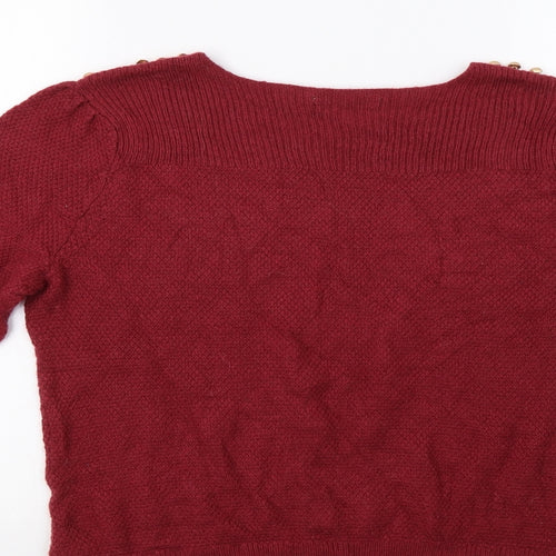 La Redoute Womens Red   Pullover Jumper Size 14