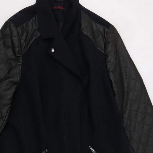So Fabulous Womens Blue   Biker Coat Size 24