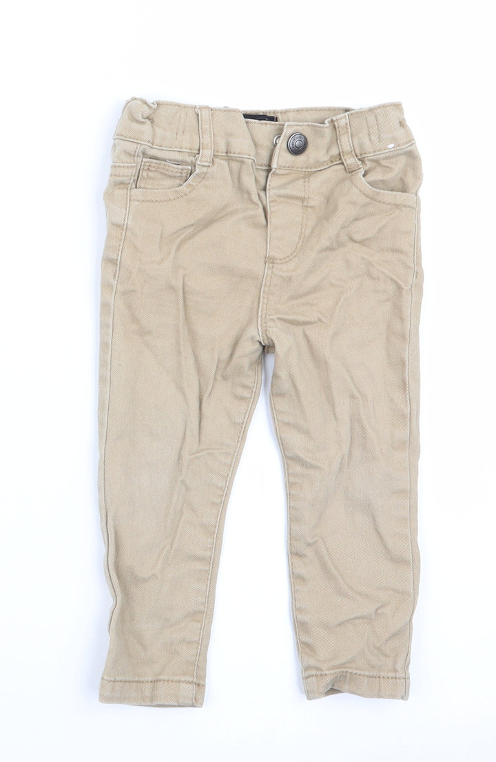 Denim Co Boys Beige Jogger Jeans Size 9-12 Months