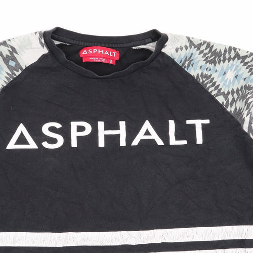 Asphalt Mens Black    Button-Up Size S