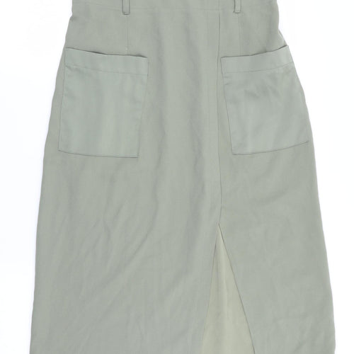 New Look Womens Green   A-Line Skirt Size 12  - Back Elastication