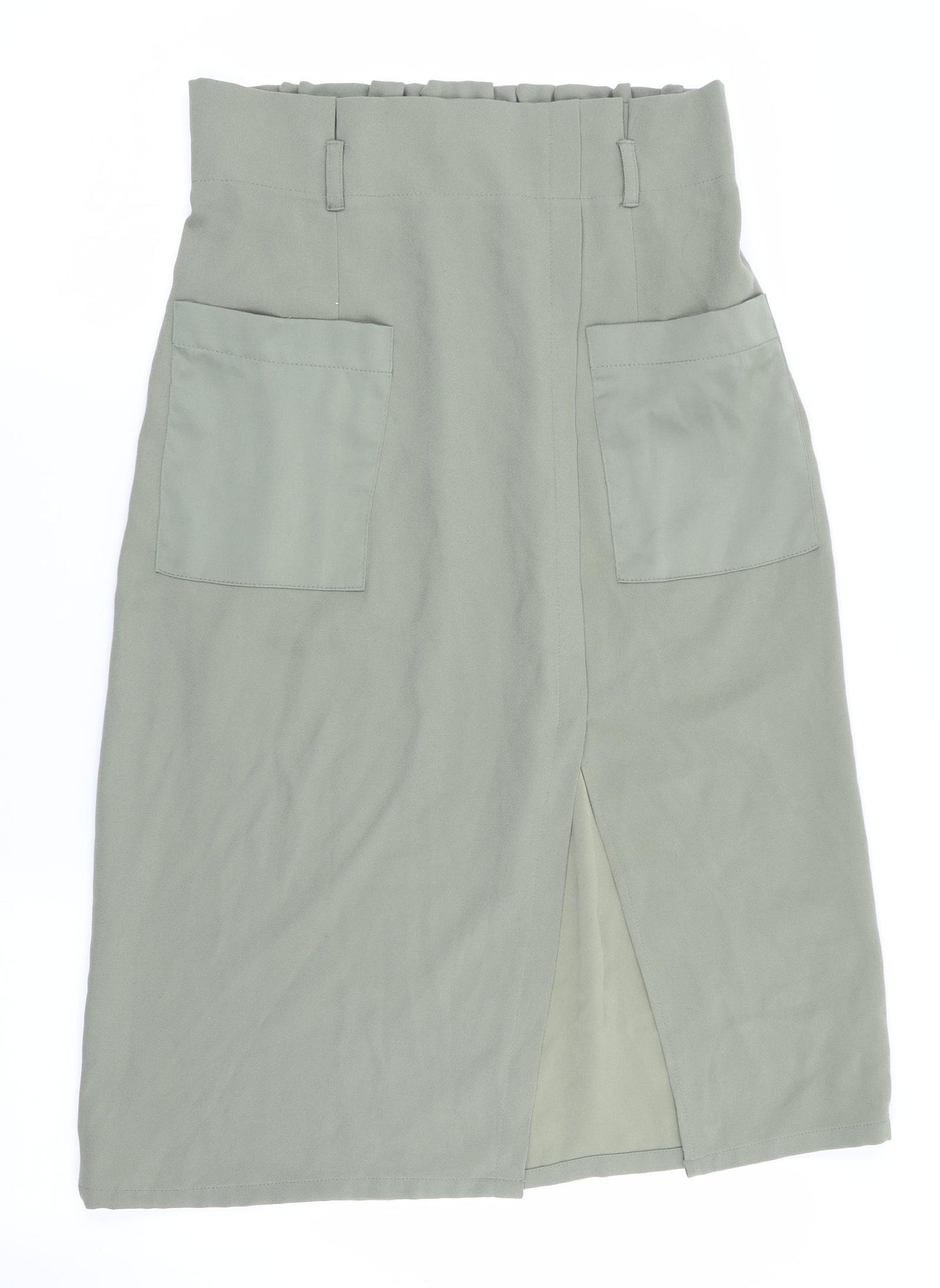 New Look Womens Green   A-Line Skirt Size 12  - Back Elastication