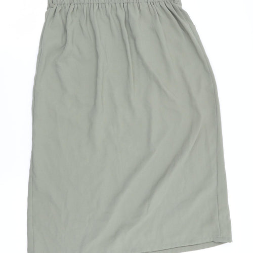 New Look Womens Green   A-Line Skirt Size 12  - Back Elastication
