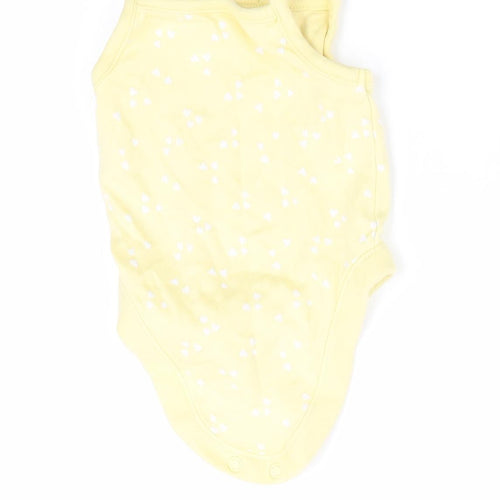George Girls Yellow   Romper One-Piece Size Newborn  - Heart Print