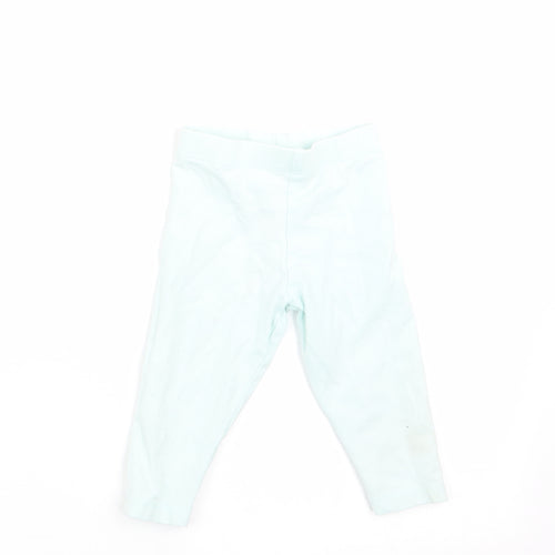Fred & Flo Girls Green   Jogger Leggings Size 3-6 Months  - Mint Green