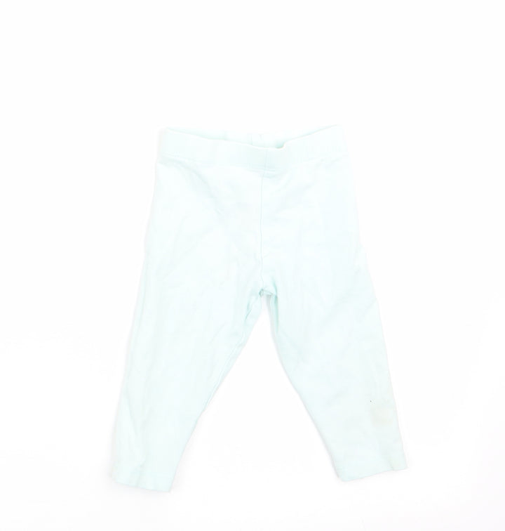 Fred & Flo Girls Green Jogger Leggings Size 3-6 Months - Mint Green