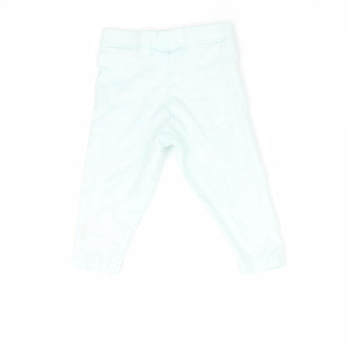 Fred & Flo Girls Green   Jogger Leggings Size 3-6 Months  - Mint Green