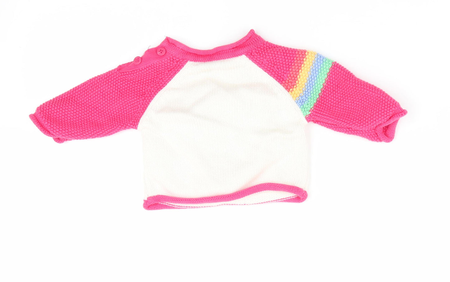 Nutmeg Girls Pink Animal Print  Pullover Jumper One Size  - Newborn