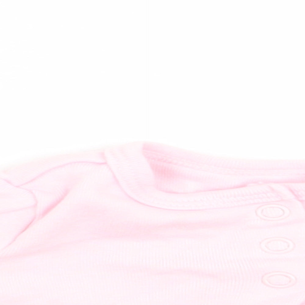 Child of Mine Girls Pink   Basic T-Shirt Size 0-3 Months