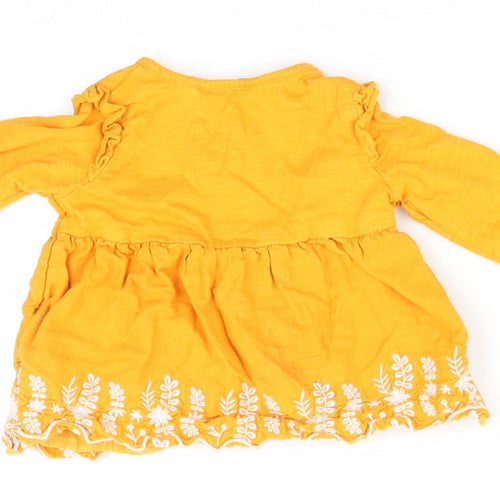 Primark Girls Gold Floral  Fit & Flare  Size 3-6 Months