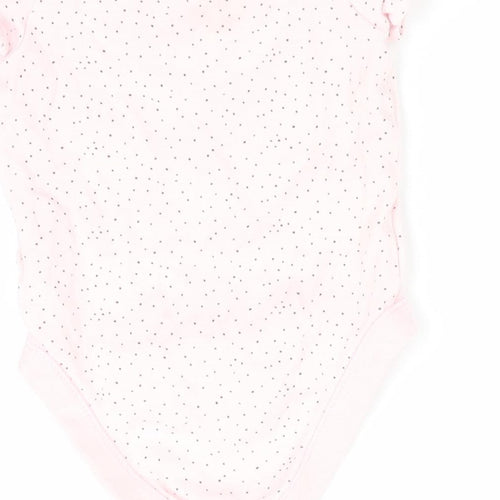 Florence and Fred Girls Pink Polka Dot  Romper One-Piece Size 0-3 Months