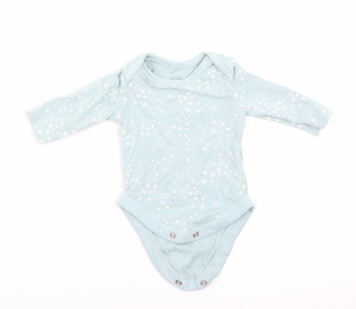 George Girls Green Romper One-Piece Size 0-3 Months - Star Print