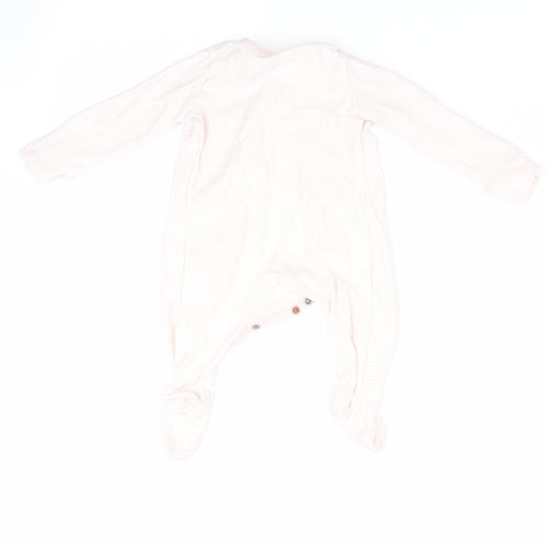 Florence and Fred Girls Pink Striped  Babygrow One-Piece Size 3-6 Months
