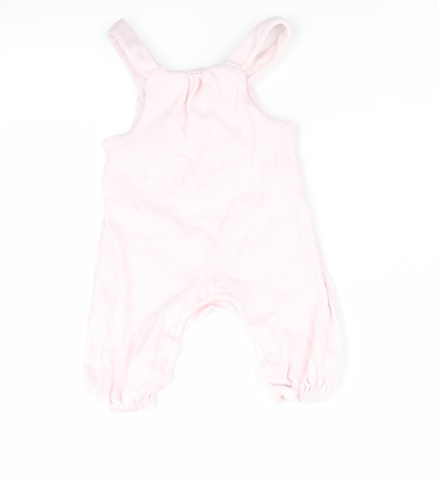 Mini Club Girls Pink Animal Print  Dungaree One-Piece Size Newborn  - Goose