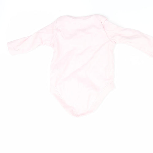 Florence and Fred Girls Pink Animal Print  Romper One-Piece Size 0-3 Months  - Bee Happy