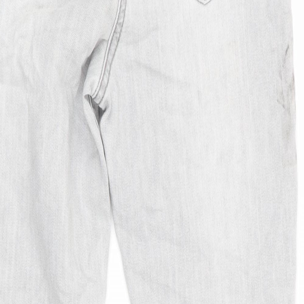 Denim Co Girls Grey   Skinny Jeans Size 10-11 Years - Distressed Jeans