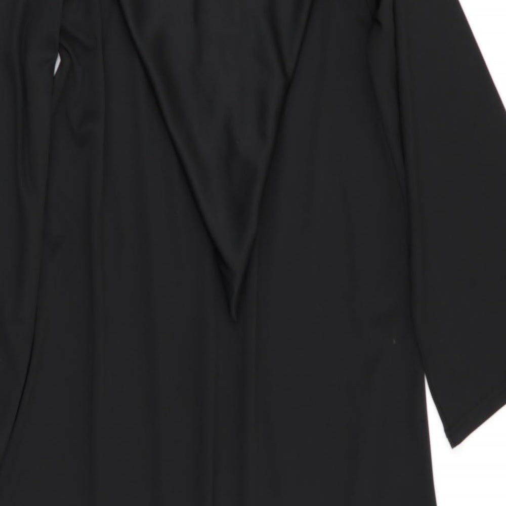 George Girls Black Solid   Gown Size 9-10 Years  - Polyester