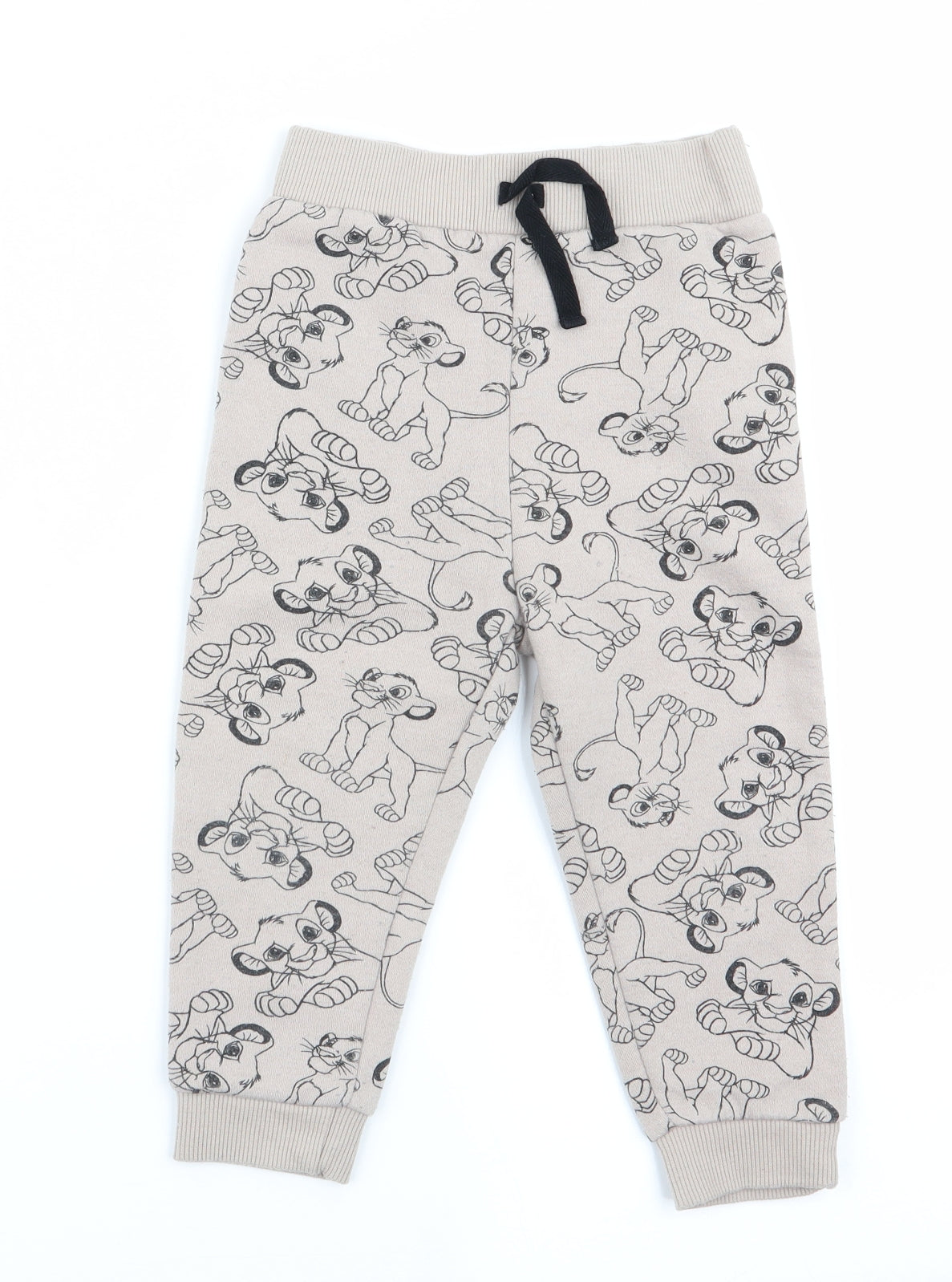 Disney at Primark Girls Beige Animal Print   Pyjama Pants Size 18-24 Months  - Lion king