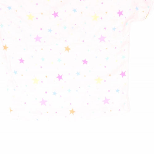NEXT Girls Pink   Basic T-Shirt Size 9-12 Months  - star print
