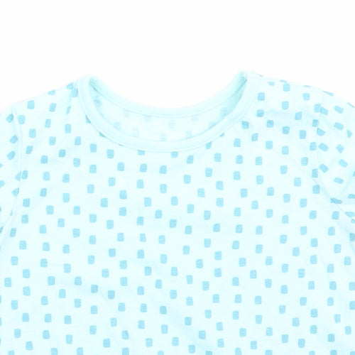 George Girls Blue Geometric  A-Line  Size 9-12 Months