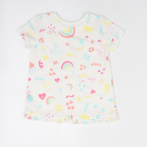 George Girls Ivory Geometric  A-Line  Size 9-12 Months