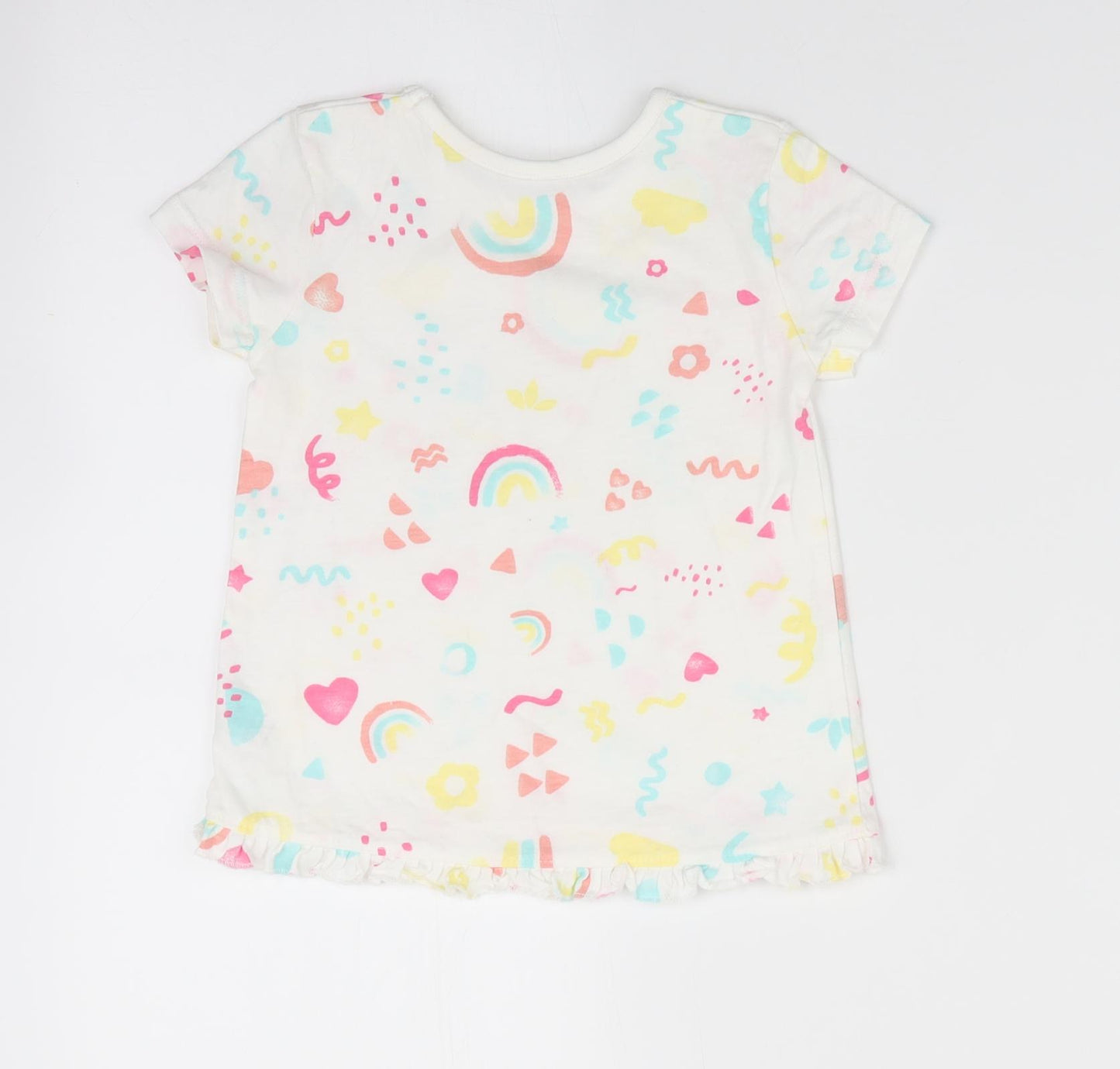 George Girls Ivory Geometric  A-Line  Size 9-12 Months