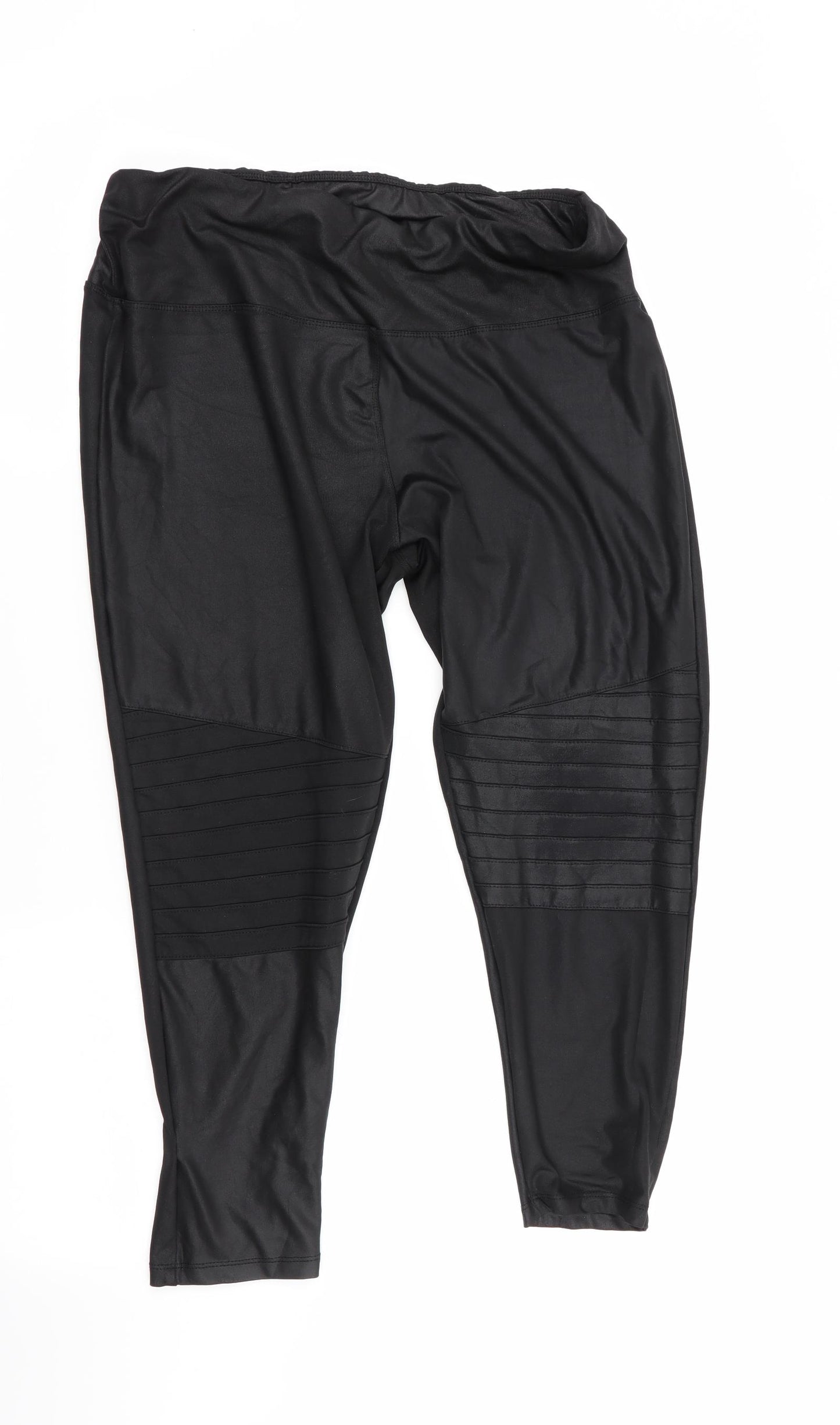 New Look Womens Black   Cropped Leggings Size 16