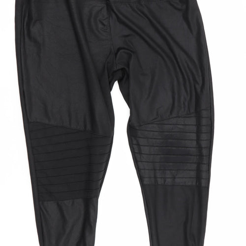 New Look Womens Black   Cropped Leggings Size 16