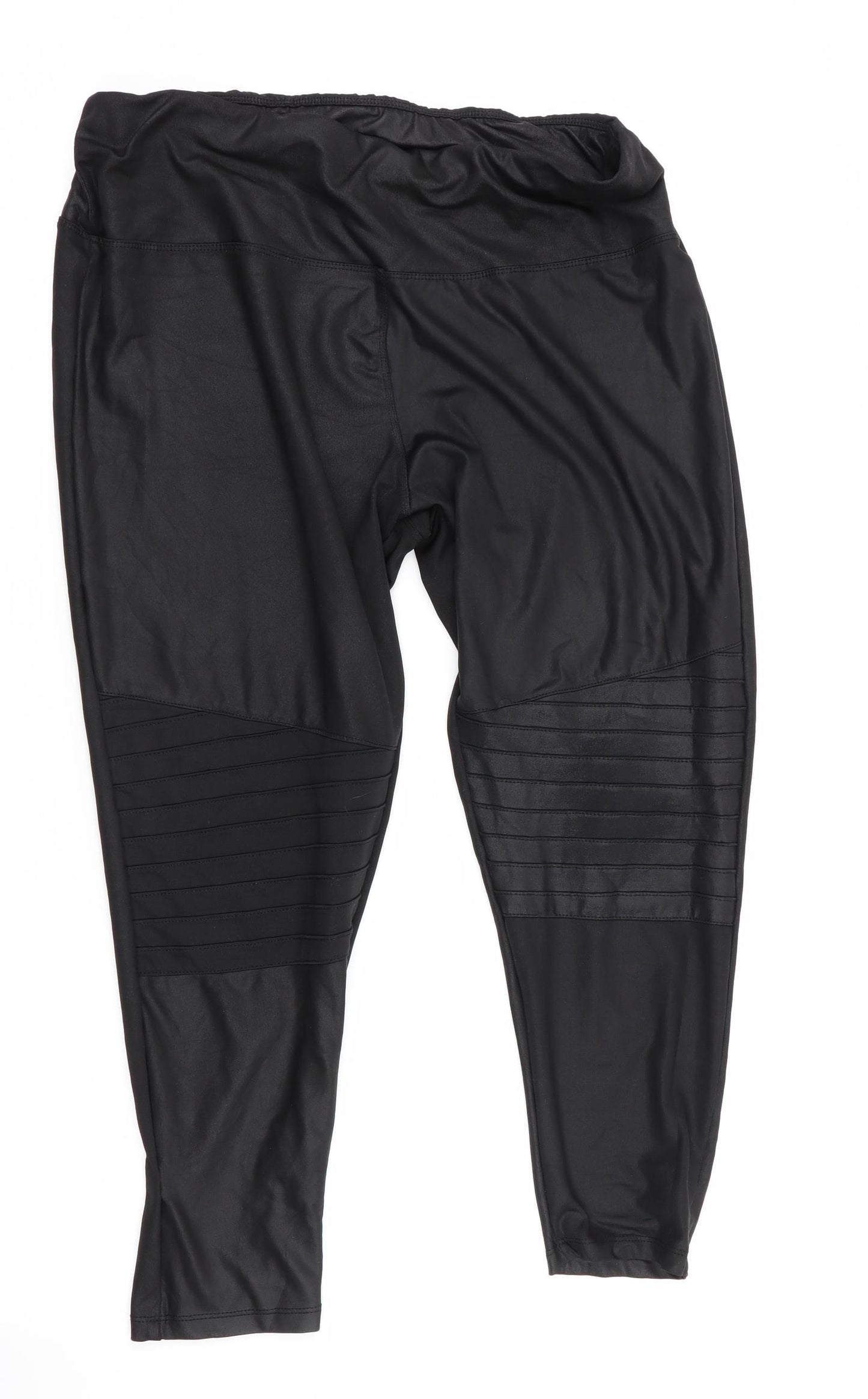 New Look Womens Black   Cropped Leggings Size 16