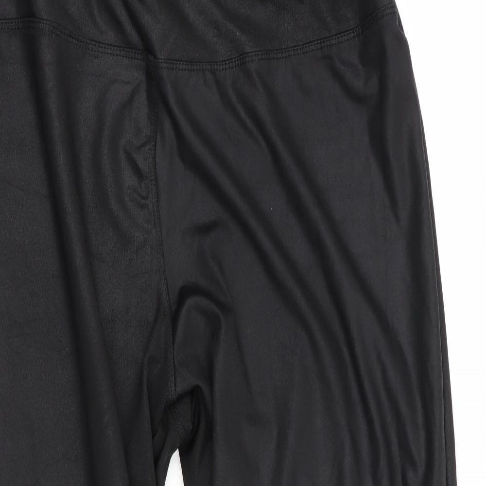 New Look Womens Black   Cropped Leggings Size 16