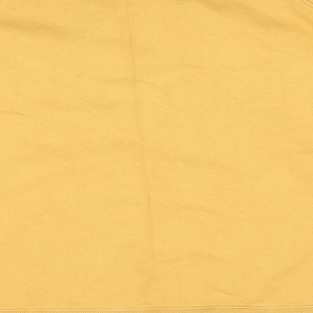 Natura Womens Gold   Pullover Sweatshirt Size M  - Lotus Rose
