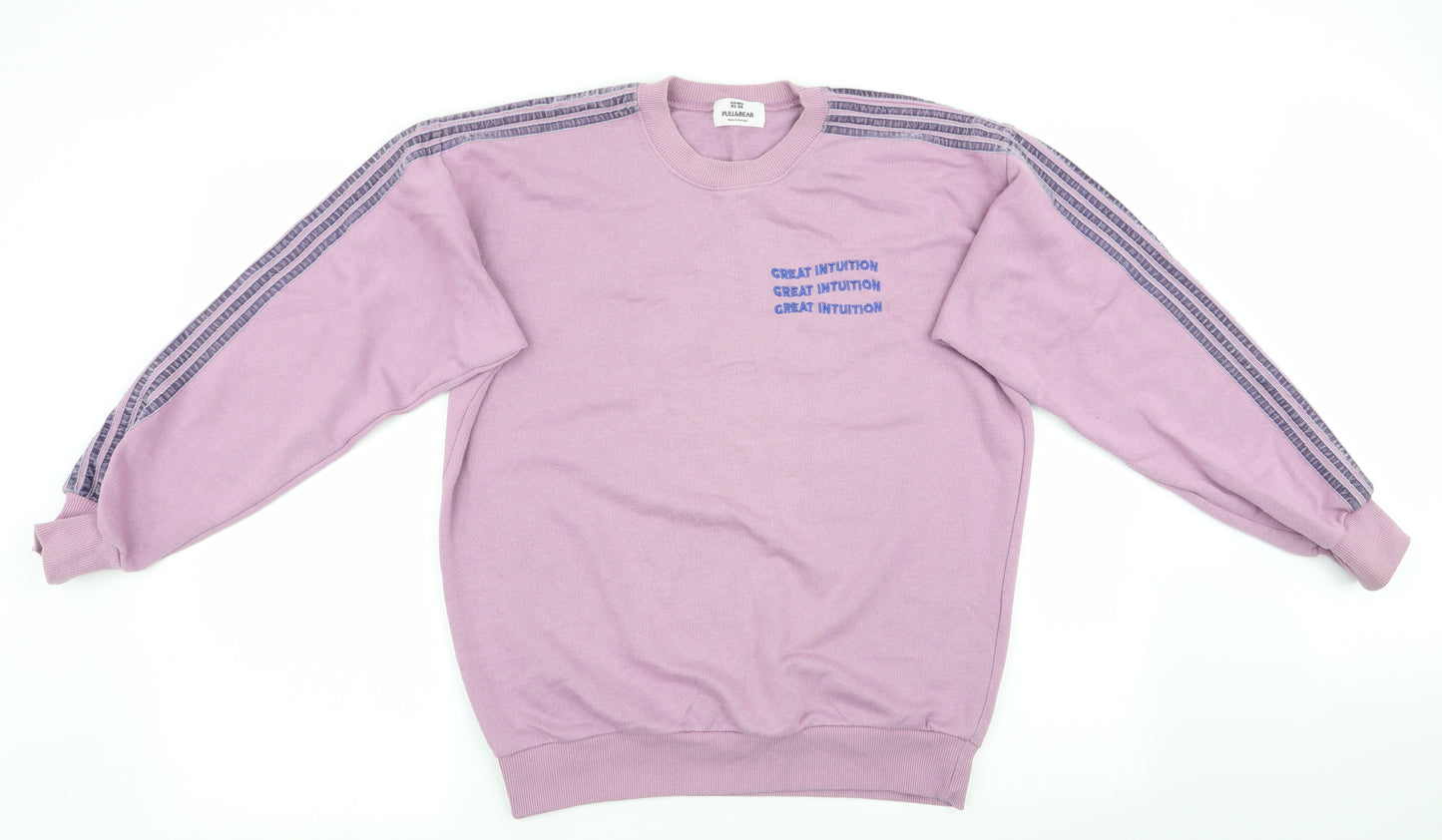 Pull & Bear Womens Pink   Pullover Sweatshirt Size XS  - Great Intuition