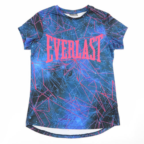 Everlast Boys Blue Geometric  Basic T-Shirt Size 11-12 Years