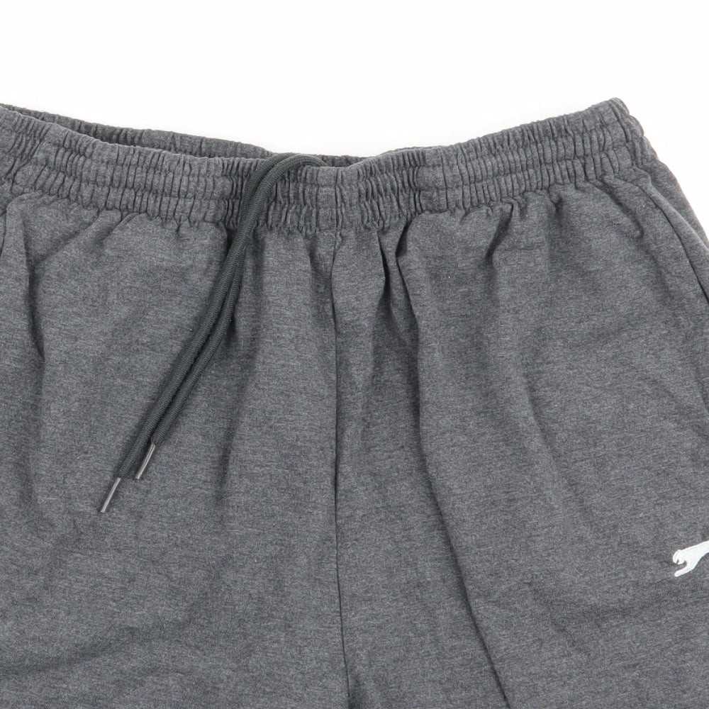 Slazenger Mens Grey   Sweat Shorts Size L