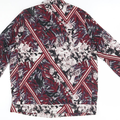 River Island Womens Red Geometric  Jacket  Size 8