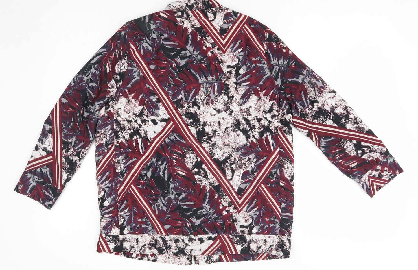 River Island Womens Red Geometric  Jacket  Size 8
