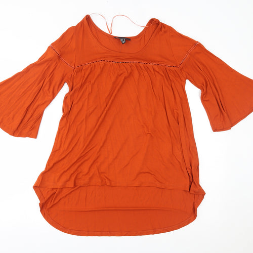 Atmosphere Womens Orange   Basic Blouse Size 8