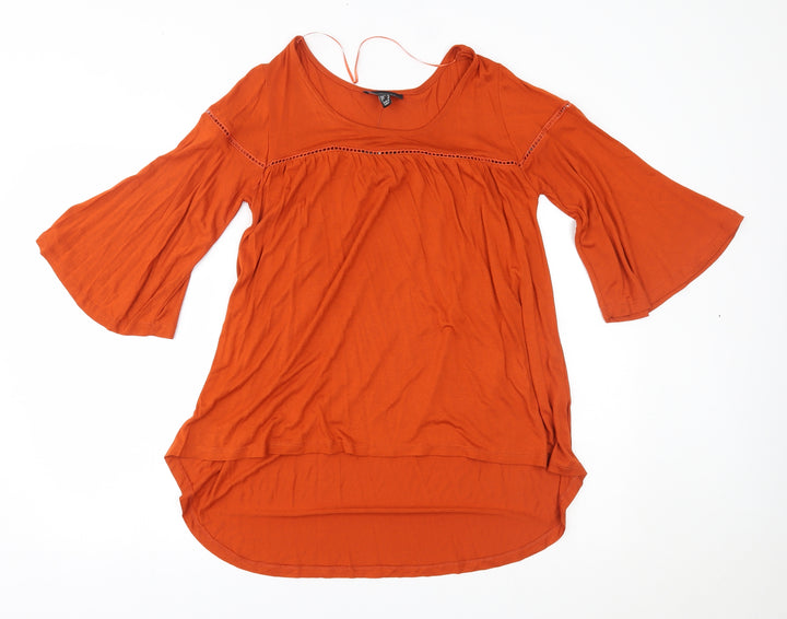 Atmosphere Womens Orange   Basic Blouse Size 8