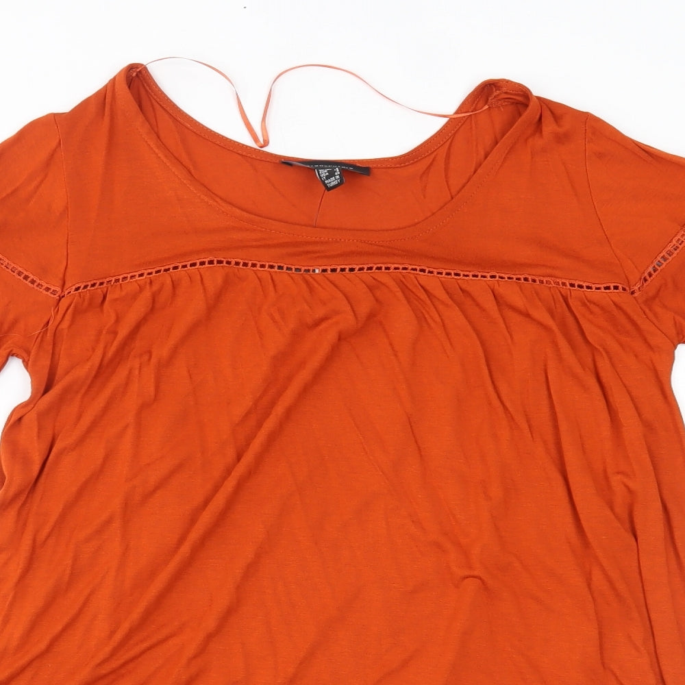 Atmosphere Womens Orange   Basic Blouse Size 8