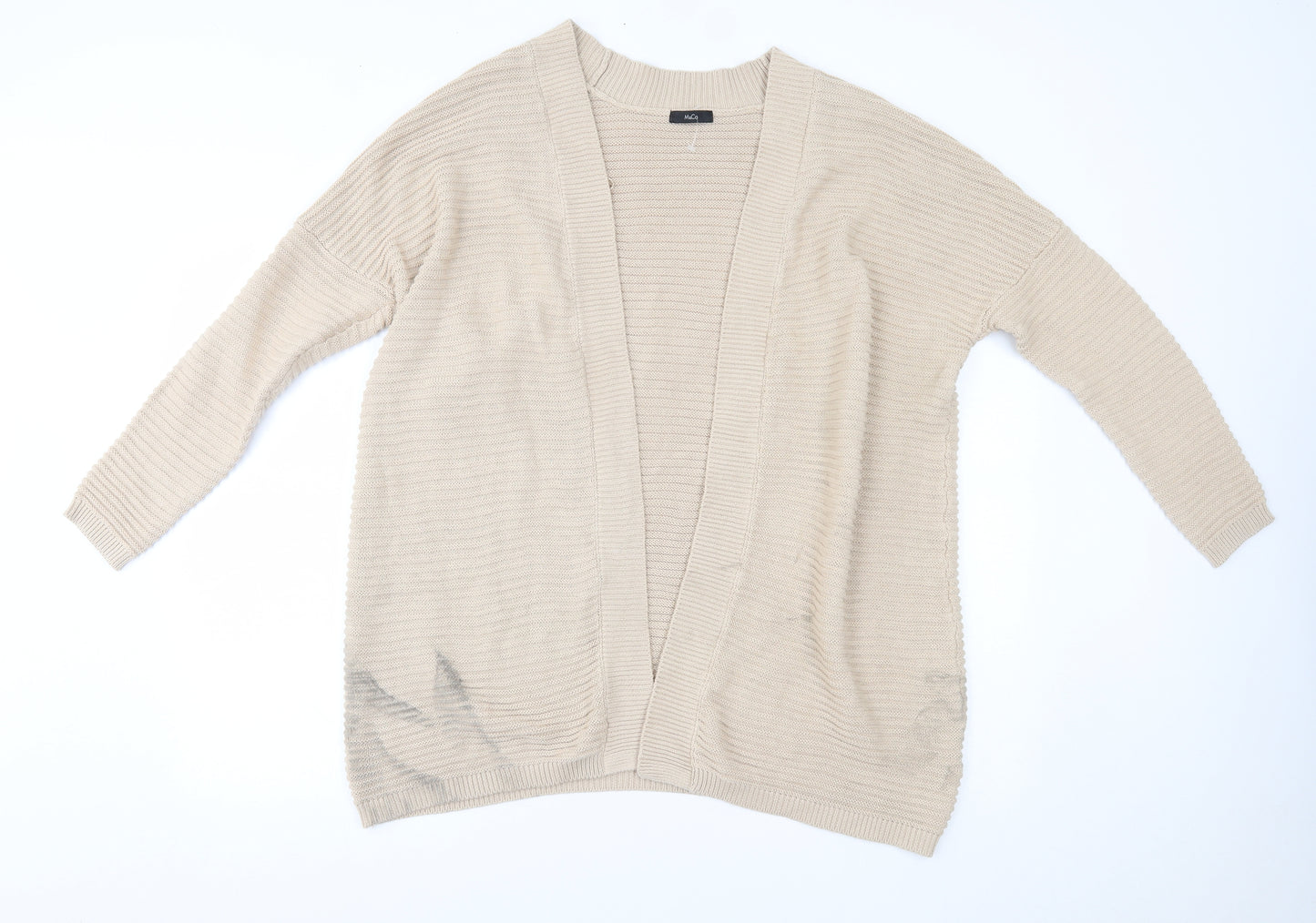 M&Co Womens Beige   Cardigan Jumper Size S