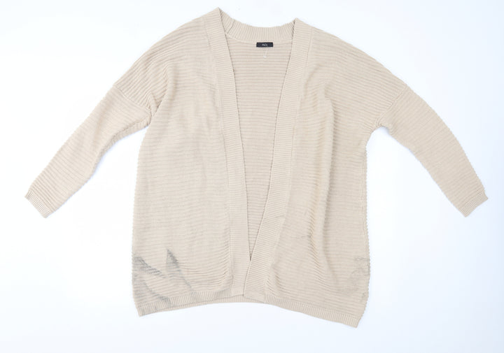 M&Co Womens Beige Cardigan Jumper Size S