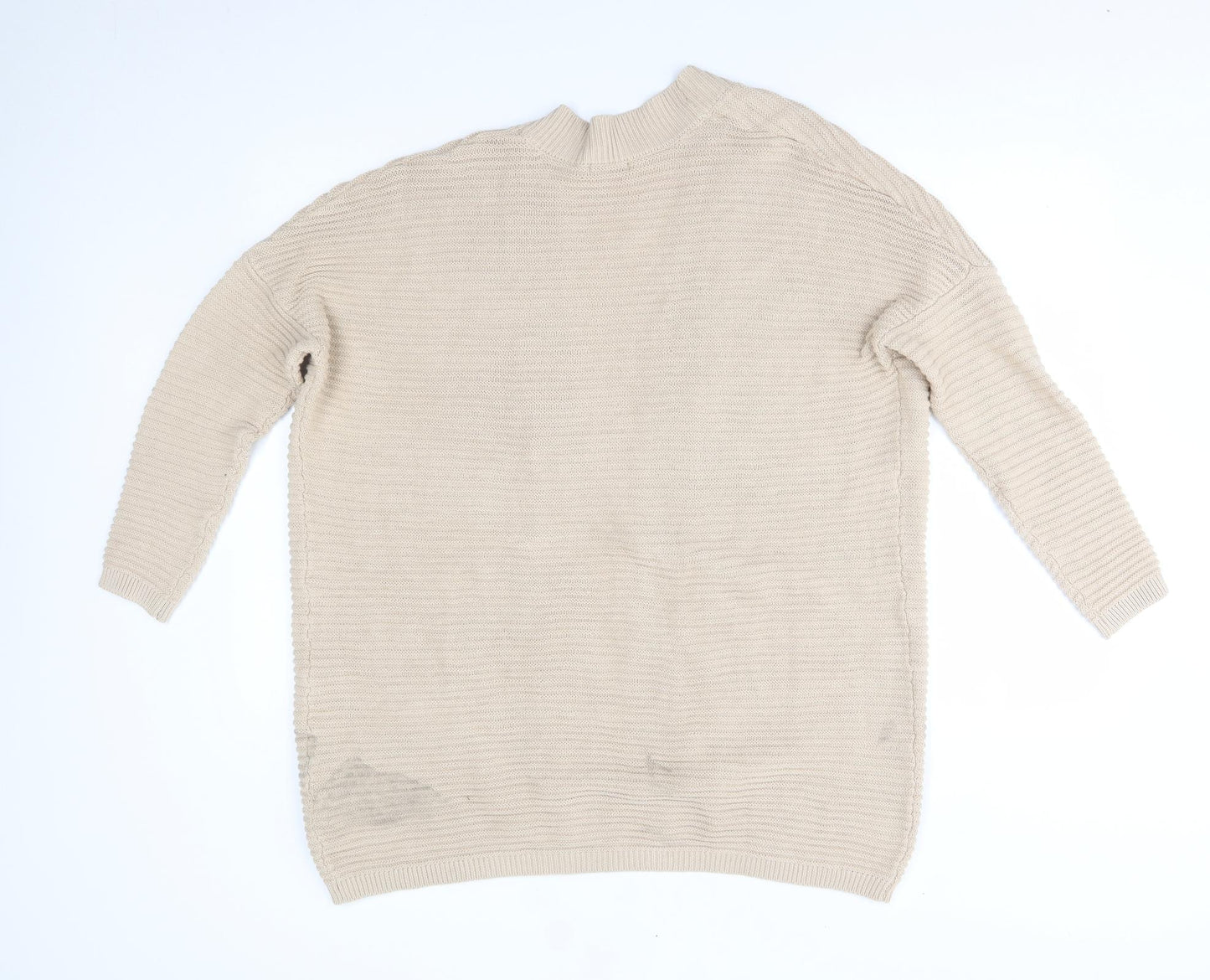 M&Co Womens Beige   Cardigan Jumper Size S