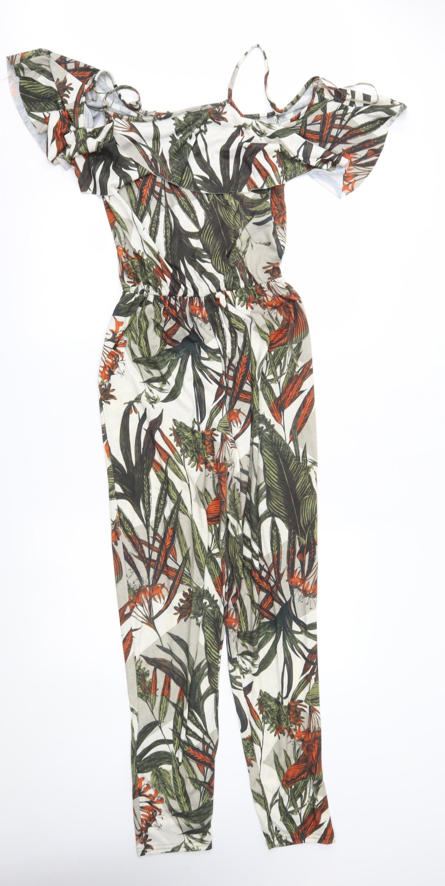 Select Womens Green Flecked  Jumpsuit One-Piece Size 10 L28 in