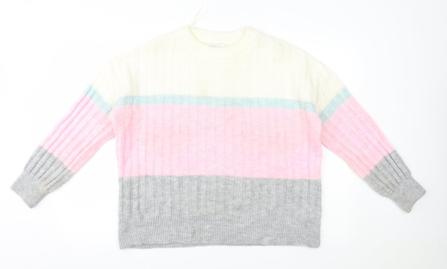 Matalan Womens Multicoloured Striped  Pullover Jumper Size M